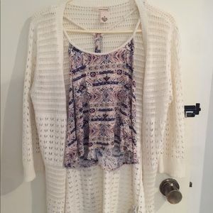 White Spring Knit Cardigan